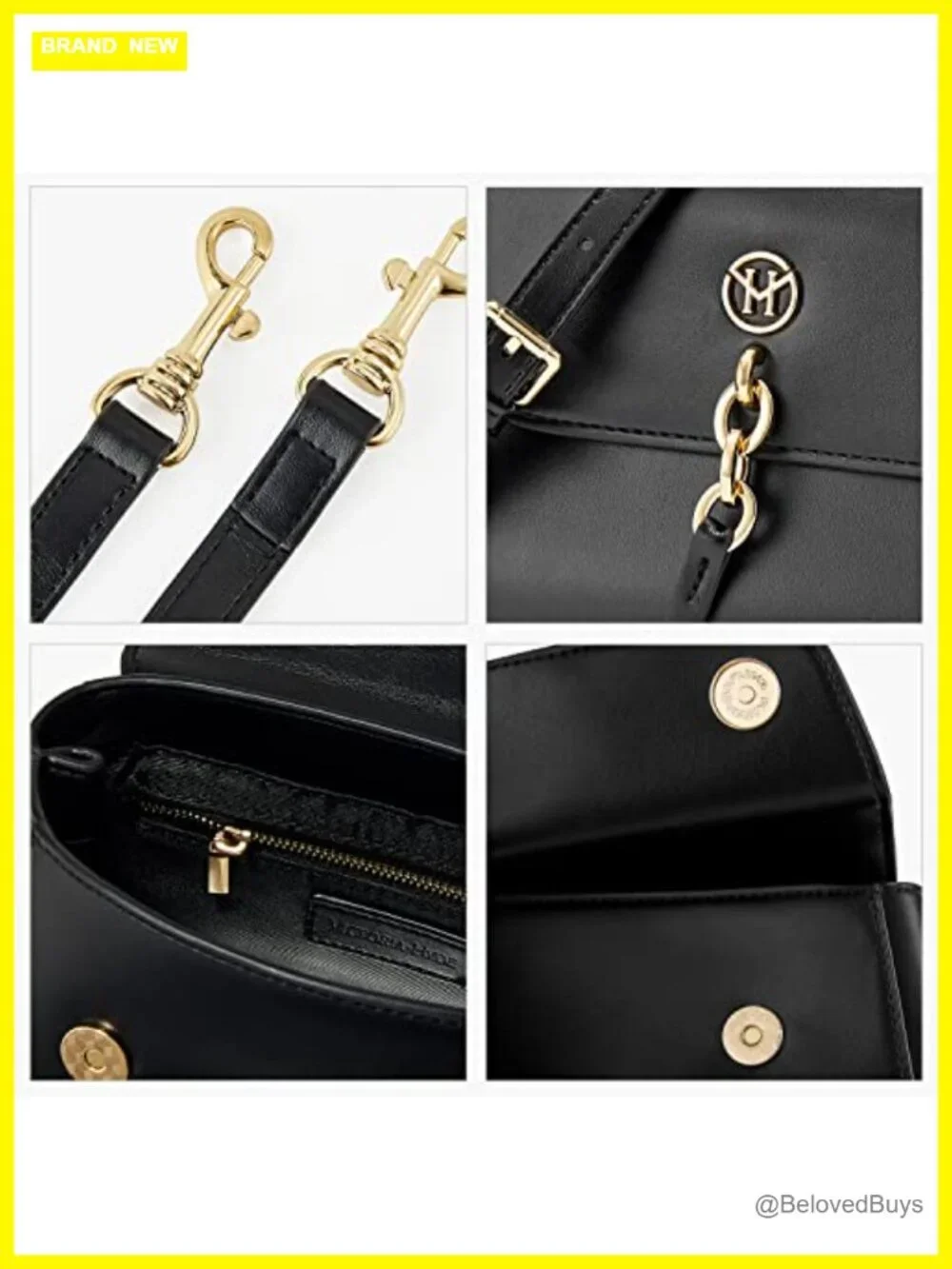 VICTORIA HYDE Women's Black Top Handle Bag